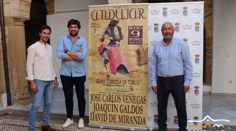 Cartel de jóvenes espadas en Andújar