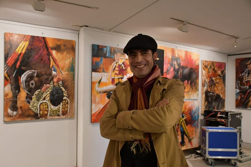 Se inaugura en Las Ventas una exposición del artista Román León