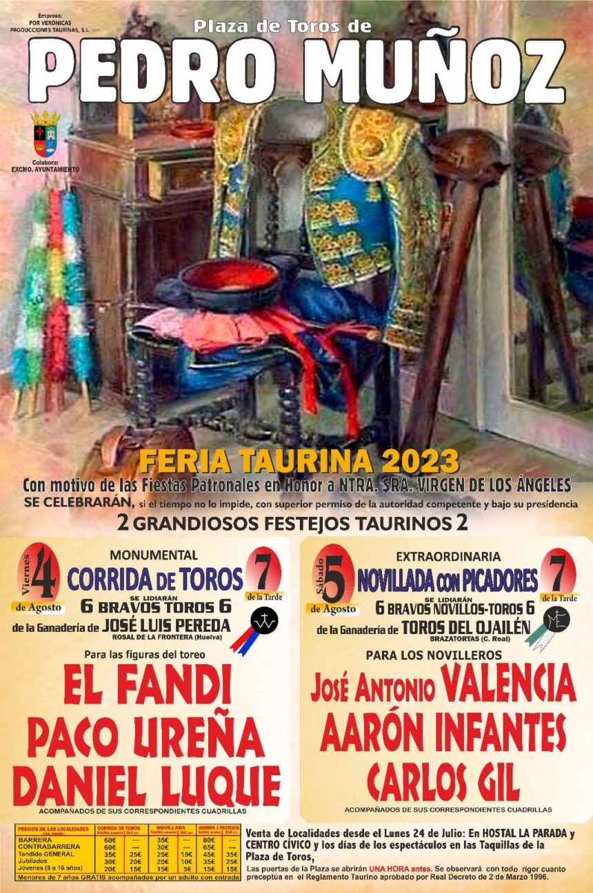 Pedro Muñoz remata su Feria Taurina 2023