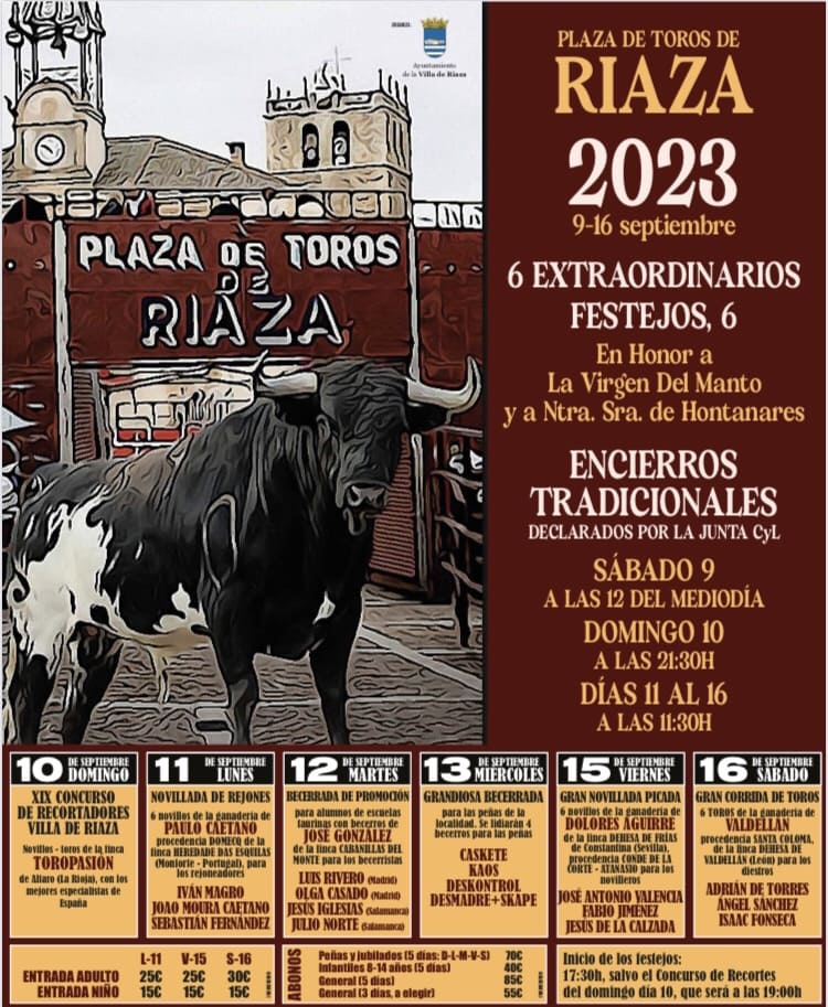 Presentada la Feria Taurina de Riaza 2023