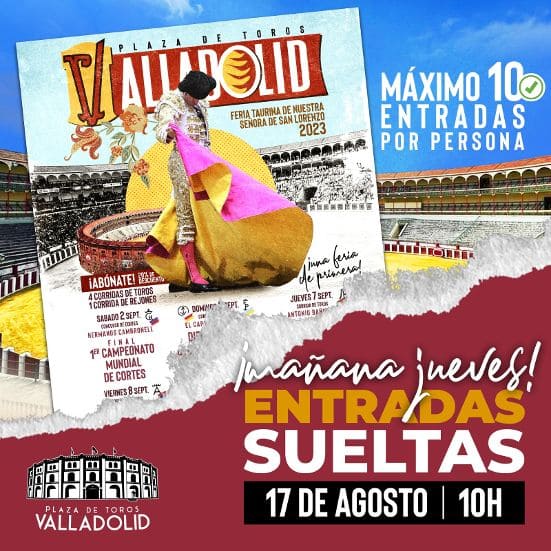 Mañana comienza la venta de entradas para la Feria de Valladolid