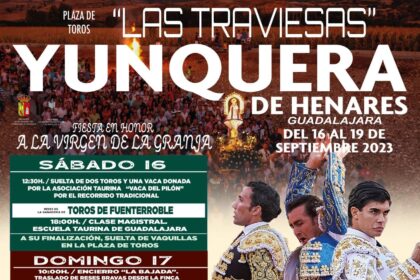 Feria Taurina 2023 en Yunquera de Henares